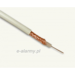 KABEL KONCENTRYCZNY 75 Ohm RG-59 biały Satec ( cena za 1 m )
