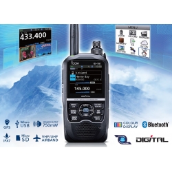 RADIOTELEFON ICOM ID-52E BT MOC 5W,  2 m/70 cm, D-STAR, GPS, kolorowy wyświetlacz