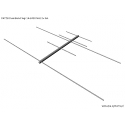 ANTENA DUAL-BAND YAGI DK7ZB 144/430 MHz 2+3el. 50cm