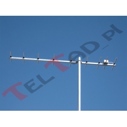 ANTENA YAGI DK7ZB 430 MHz 9 el. 28/50 Ohm 150 cm 14.2 dBi Z TYLNYM MOCOWANIEM