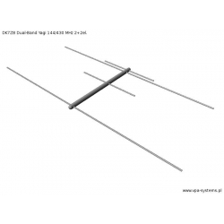 ANTENA DUAL-BAND YAGI DK7ZB 144/430 MHz 2+2el. 40cm