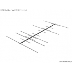 ANTENA DUAL-BAND YAGI DK7ZB 144/430 MHz 5+8el. 150cm Z TYLNYM MOCOWANIEM