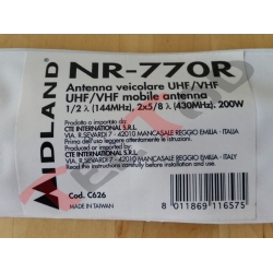 ANTENA SAMOCHODOWA MIDLAND NR 770 R 144/430 MHz