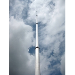 MASZT TELESKOPOWY ALUMINIOWY OBROTOWY 11,25 m STANDARDOWY - długość segmentu 200 cm, średnica najcieńszego segmentu 25 mm