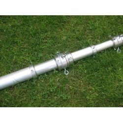MASZT TELESKOPOWY ALUMINIOWY OBROTOWY 11,25 m STANDARDOWY - długość segmentu 200 cm, średnica najcieńszego segmentu 25 mm