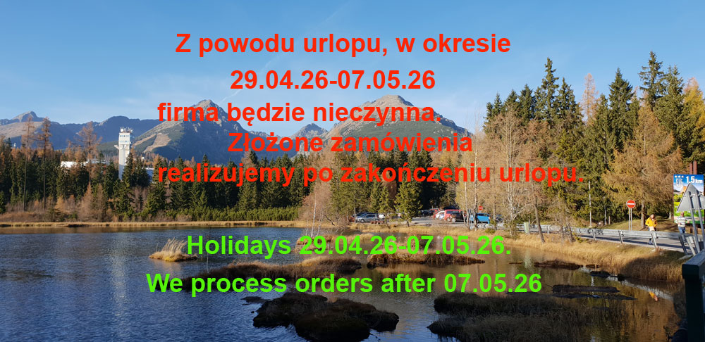 Przerwa urlopowa 29.04.2026-07.05.2026