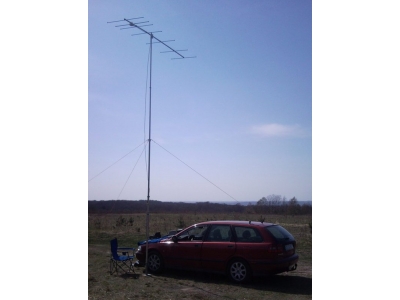 Yagi na pasmo 2 m 7 elementów na maszcie aluminiowym