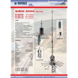 ANTENA CB BAZOWA SIRIO 2016 610cm 3,45dBi