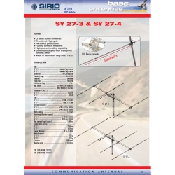 ANTENA CB KIERUNKOWA 4 EL YAGI SIRIO SY 27-4 13,15dBi